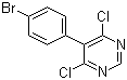 4,6-二氯-5-(4-溴苯基)嘧啶分子结构 (CAS 146533-41-7)