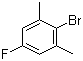 4-氟-2,6-二甲基溴苯分子结构 (CAS 14659-58-6)