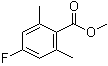 4-氟-2,6-二甲基苯甲酸甲酯分子结构 (CAS 14659-60-0)