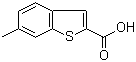 结构式 CAS# 1467-86-3, 6-甲基苯并[b]噻吩-2-羧酸