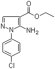 5-氨基-1-(4-氯苯基)-1H-吡唑-4-羧酸乙酯分子结构 (CAS 14678-87-6)