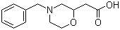结构式 CAS# 146944-27-6, (4-苄基吗啉-2-基)乙酸