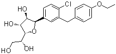 (1S)-1,4-脱水-1-C-[4-氯-3-[(4-乙氧基苯基)甲基]苯基]-D-山梨糖醇分子结构 (CAS 1469910-70-0)
