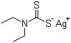 二乙基二硫代氨基甲酸银分子结构 (CAS 1470-61-7)