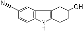 2,3,4,9-四氢-3-羟基-1H-咔唑-6-甲腈分子结构 (CAS 147009-31-2)