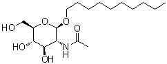 Decyl 2-(acetylamino)-2-deoxy-beta-D-glucopyranoside molecular structure (CAS 147025-05-6)