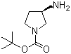 结构式 CAS# 147081-49-0, (R)-1-Boc-3-氨基吡咯烷; (R)-1-叔丁氧羰基-3-氨基吡咯烷