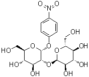 4-硝基苯基 2-O-alpha-D-吡喃葡萄糖基-alpha-D-吡喃葡萄糖苷分子结构 (CAS 147103-31-9)