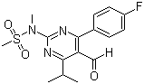 4-(4-Fluorophenyl)-6-isopropyl-2-[(N-methyl-N-methylsulfonyl)amino]pyrimidinyl-5-yl-formyl molecular structure (CAS 147118-37-4)