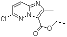 6-氯-2-甲基咪唑并[1,2-b]哒嗪-3-羧酸乙酯分子结构 (CAS 14714-18-2)