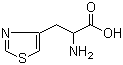 structure of CAS# 14717-97-6, 4-Thiazolealanine;(+/-)-alpha-Amino-4-thiazolepropanoic acid; DL-alpha-Amino-4-thiazolepropionic acid; alpha-Amino-4-thiazolepropanoic acid; beta-(4-Thiazolyl)-DL-Alanine