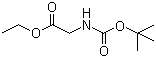 N-叔丁氧羰基甘氨酸乙酯分子结构 (CAS 14719-37-0)