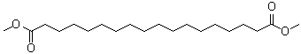 structure of CAS# 1472-93-1, Octadecanedioic acid dimethyl ester;Dimethyl octadecanedioate