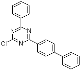 structure of CAS# 1472062-94-4, 2-[1,1'-Biphenyl]-4-yl-4-chloro-6-phenyl-1,3,5-triazine;2-chloro-4-phenyl-6-(4-phenylphenyl)-1,3,5-triazine