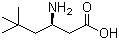 (R)-3-氨基-5,5-二甲基己酸分子结构 (CAS 147228-35-1)