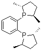 1,2-二[(2R,5R)-2,5-二甲基磷杂环戊烷基]苯分子结构 (CAS 147253-67-6)
