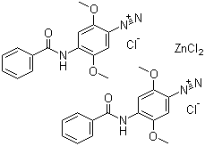 Fast Blue RR salt molecular structure (CAS 14726-29-5)