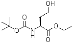 N-[(1,1-Dimethylethoxy)carbonyl]-L-homoserine ethyl ester molecular structure (CAS 147325-09-5)