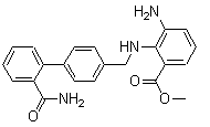 阿齐沙坦杂质 F分子结构 (CAS 147404-75-9)