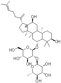 结构式 CAS# 147419-93-0, 人参皂苷 Rg6
