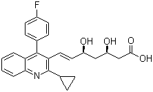 Pitavastatin molecular structure (CAS 147511-69-1)