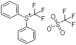 Diphenyl(trifluoromethyl)sulfonium trifluoromethanesulfonate molecular structure (CAS 147531-11-1)