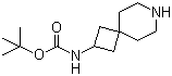 N-7-氮杂螺[3.5]壬-2-基氨基甲酸叔丁酯分子结构 (CAS 147611-03-8)