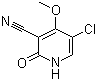 5-氯-2-羟基-3-氰基-4-甲氧基吡啶分子结构 (CAS 147619-40-7)