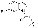 N-(叔丁氧羰基)-6-溴吲哚分子结构 (CAS 147621-26-9)