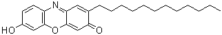 2-十二烷基-7-羟基-3H-吩恶嗪-3-酮分子结构 (CAS 147662-88-2)