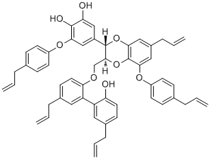 Magnolianin分子结构 (CAS 147663-91-0)