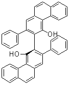 (3R)-2,2'-二苯基[3,3'-联菲]-4,4'-二醇分子结构 (CAS 147702-16-7)