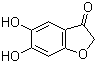 5,6-二羟基苯并呋喃-3-酮分子结构 (CAS 14771-00-7)