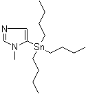 1-甲基-5-三丁基锡烷基咪唑分子结构 (CAS 147716-03-8)
