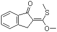 (Z)-2,3-二氢-2-[甲氧基(甲巯基)亚甲基]-1-茚酮分子结构 (CAS 147726-43-0)