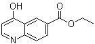 4-羟基-6-喹啉羧酸乙酯分子结构 (CAS 148018-33-1)