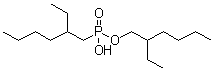 2-乙基己基膦酸单(2-乙基己基)酯分子结构 (CAS 14802-03-0)