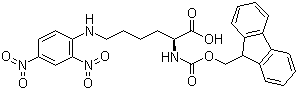 N-芴甲氧羰基-N'-2,4-二硝基苯基-L-赖氨酸分子结构 (CAS 148083-64-1)
