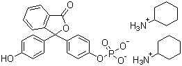 酚酞单磷酸二环己胺盐分子结构 (CAS 14815-59-9)