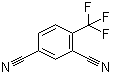 4-三氟甲基间苯二腈分子结构 (CAS 1483-43-8)
