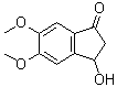 2,3-二氢-3-羟基-5,6-二甲氧基-1H-茚-1-酮分子结构 (CAS 148517-82-2)