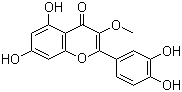 3-O-甲基槲皮素分子结构 (CAS 1486-70-0)
