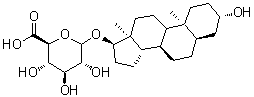5alpha-Androstane-3alpha,17beta-diol 17-glucuronide molecular structure (CAS 148616-25-5)