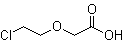 2-(2-氯乙氧基)乙酸分子结构 (CAS 14869-41-1)