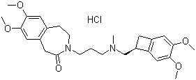 Ivabradine hydrochloride molecular structure (CAS 148849-67-6)