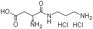 (R)-3-氨基-4-[(3-氨基丙基)氨基]-4-氧代丁酸二盐酸盐分子结构 (CAS 14886-19-2)