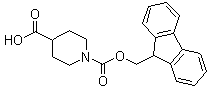 1-芴甲氧羰基-哌啶-4-羧酸分子结构 (CAS 148928-15-8)