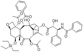 结构式 CAS# 148930-55-6, 7-O-(三乙基硅烷基)紫杉醇