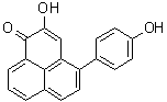 2-羟基-4-(4-羟基苯基)-1H-萘嵌苯-1-酮分子结构 (CAS 149184-19-0)