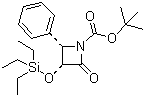 (3R,4S)-3-(三乙基硅氧基)-4-苯基-2-氧-氮杂环丁-1-甲酸叔丁酯分子结构 (CAS 149198-47-0)